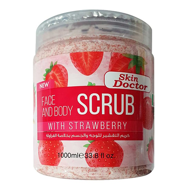Skin Doctor Face & Body Scrub With Strawberry 1000ml