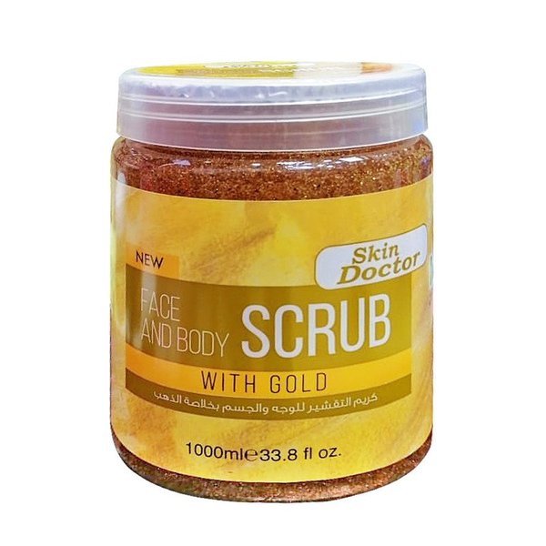 Skin Doctor Face & Body Scrub With Gold 1000ml