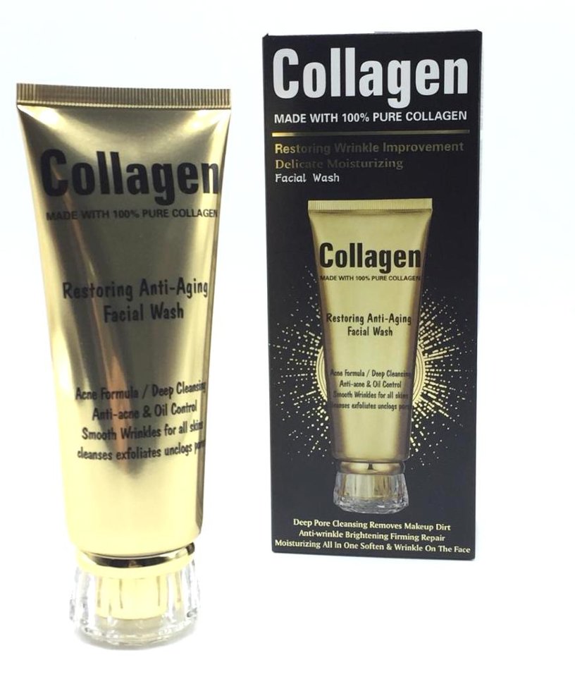 Collagen Restoring Wrinkle Improvement Delicate Moisturizing Facial Wash 120ml