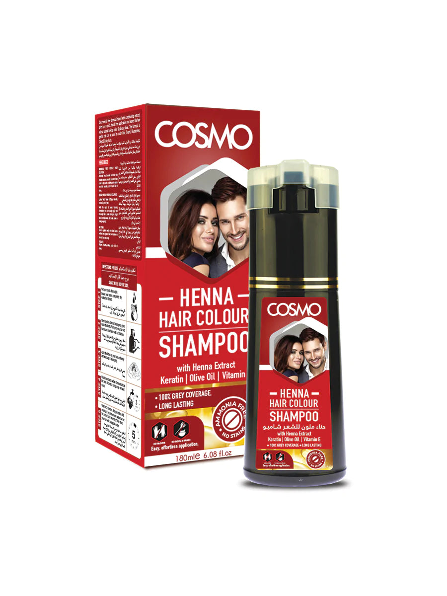 Cosmo Henna Hair Color Shampoo 180ml