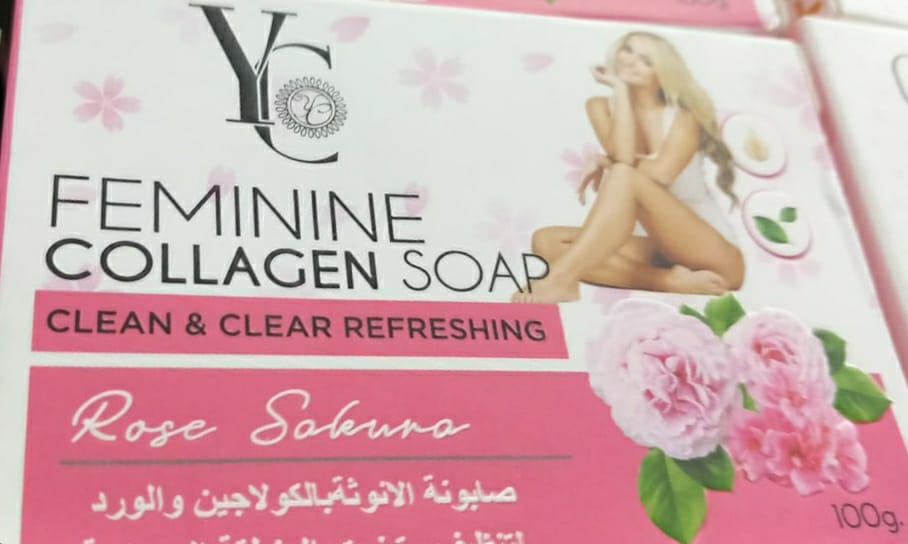 YC Feminine Collagen Soap Rose Sakura 100g