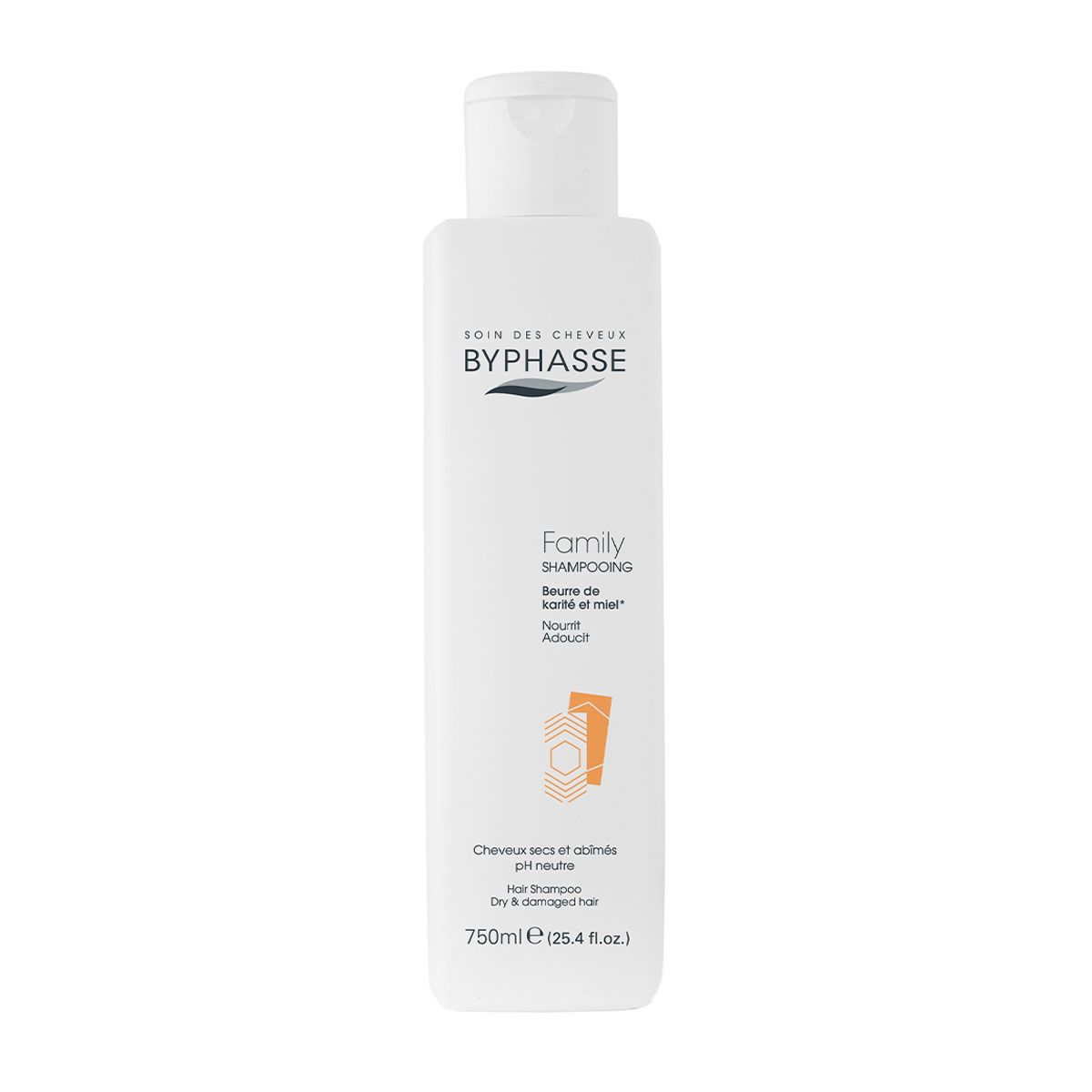 Byphasse Family shampoo shea butter and honey dry and damaged hair 750ml