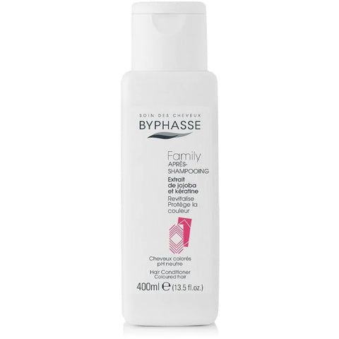 Byphasse Family Hair Conditioner Jojoba Extracts And Keratin Colored 400ml