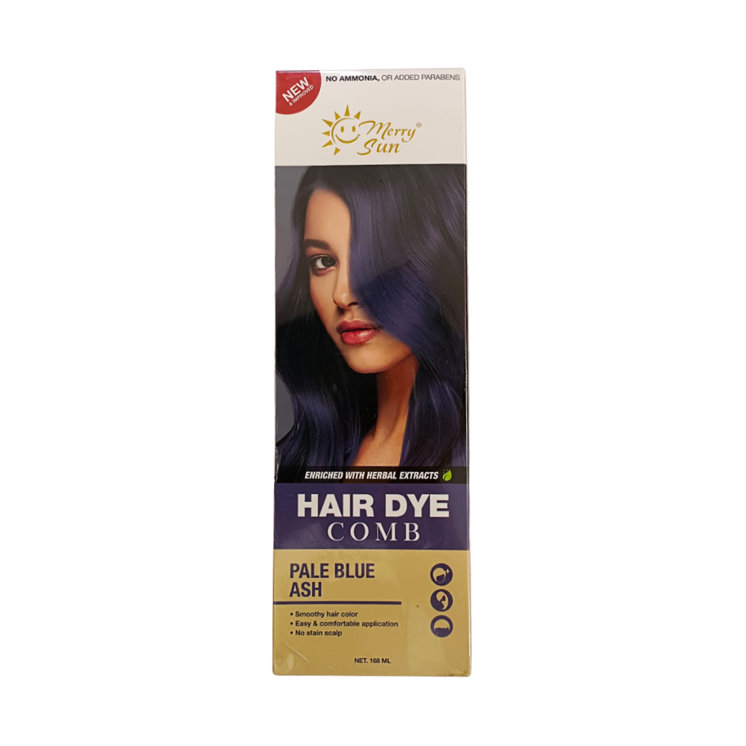 Merry Sun Hair Dye Comb Pale Blue Ash 168ml