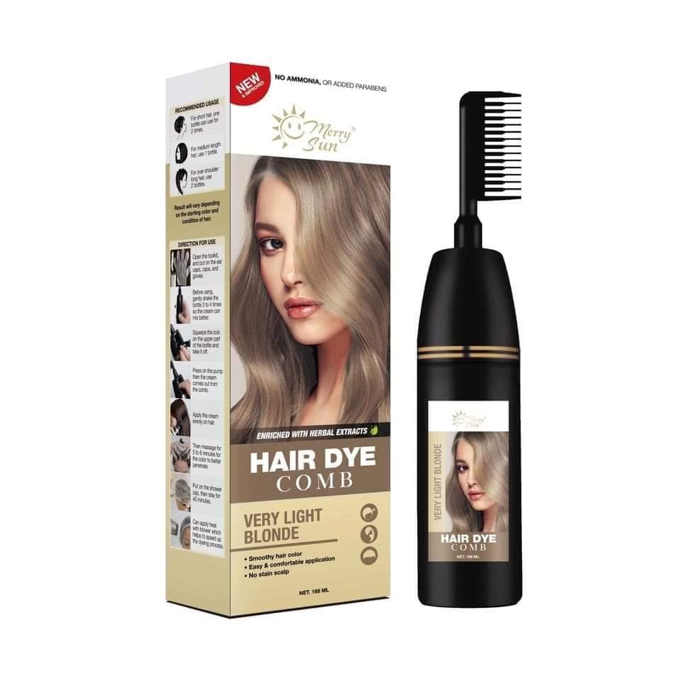 Merry Sun Hair Dye Comb Very Light Blonde 168ml