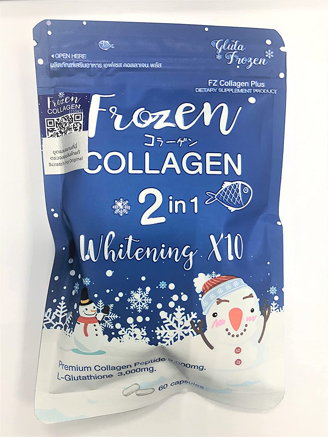 Frozen Collagen 2IN1 Whitening X10 60 Capsules