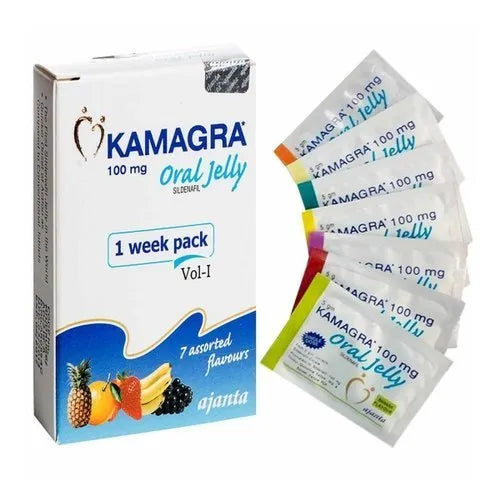 Ajanta Kamagra 100mg Oral Jelly  7X5g Sachets 