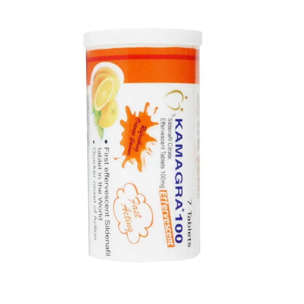 Kamagra Refreshing Orange Flavour 100mg Tablets