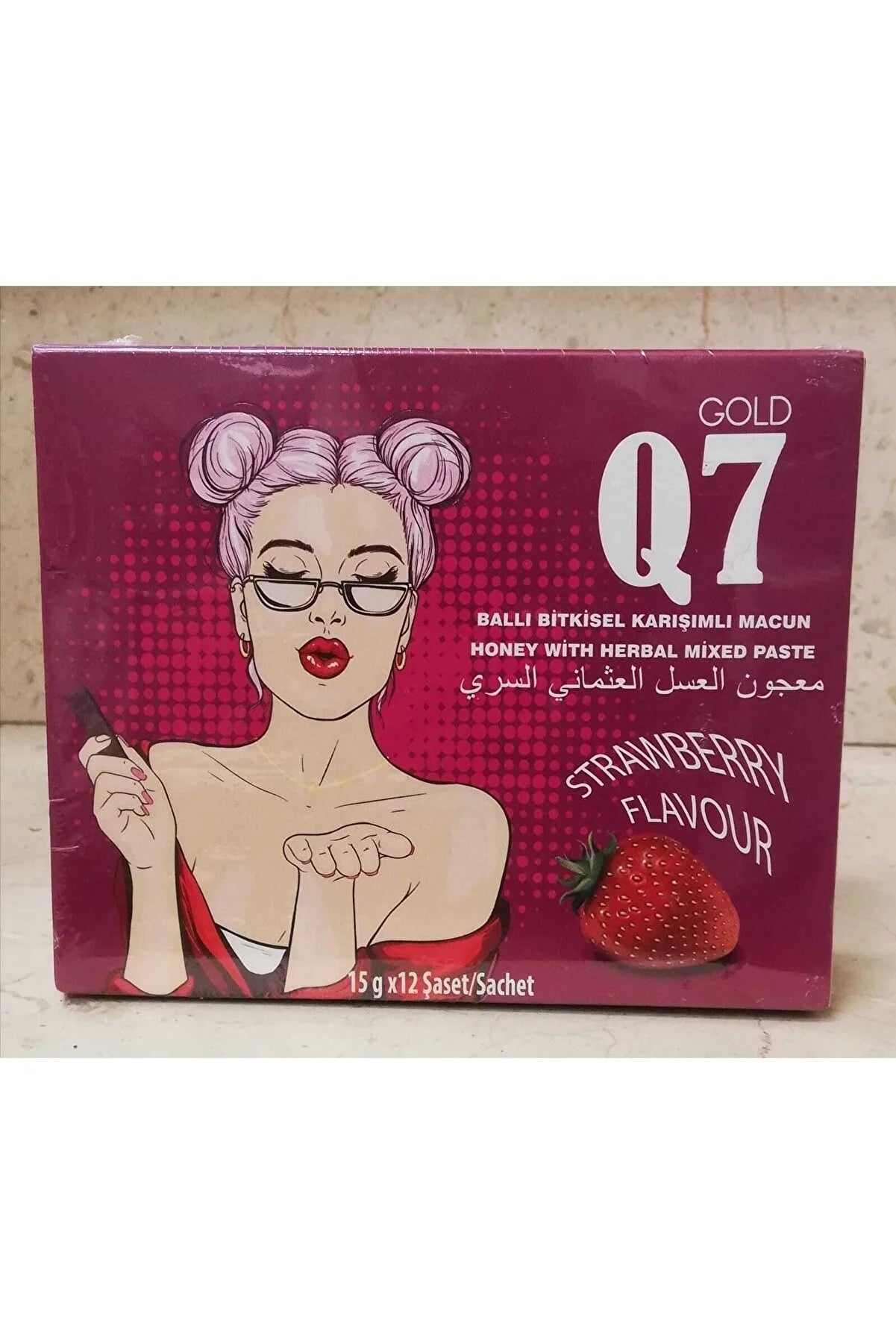 Gold Q7 Strawberry Flavour 15g x 12sachets