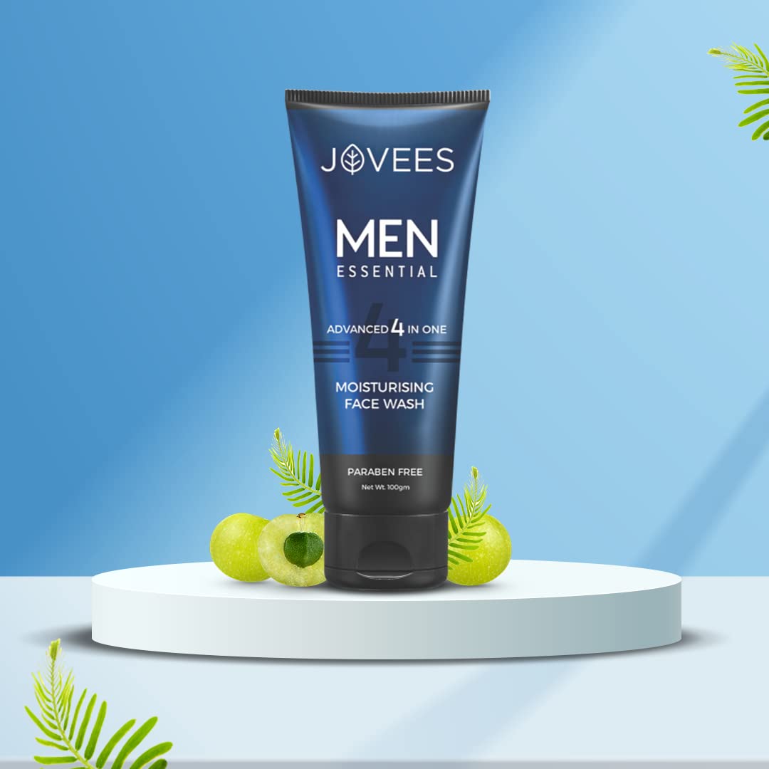 JOVEES Herbal Men's Essential Advanced 4 in 1 Moisturizing Face Wash 100g