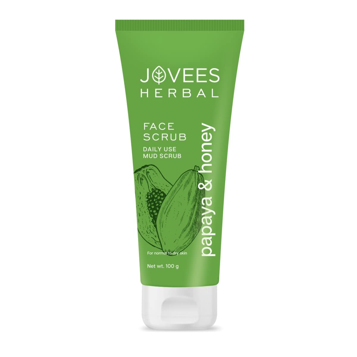 Jovees Facial Scrub, Papaya and Honey, 100 g