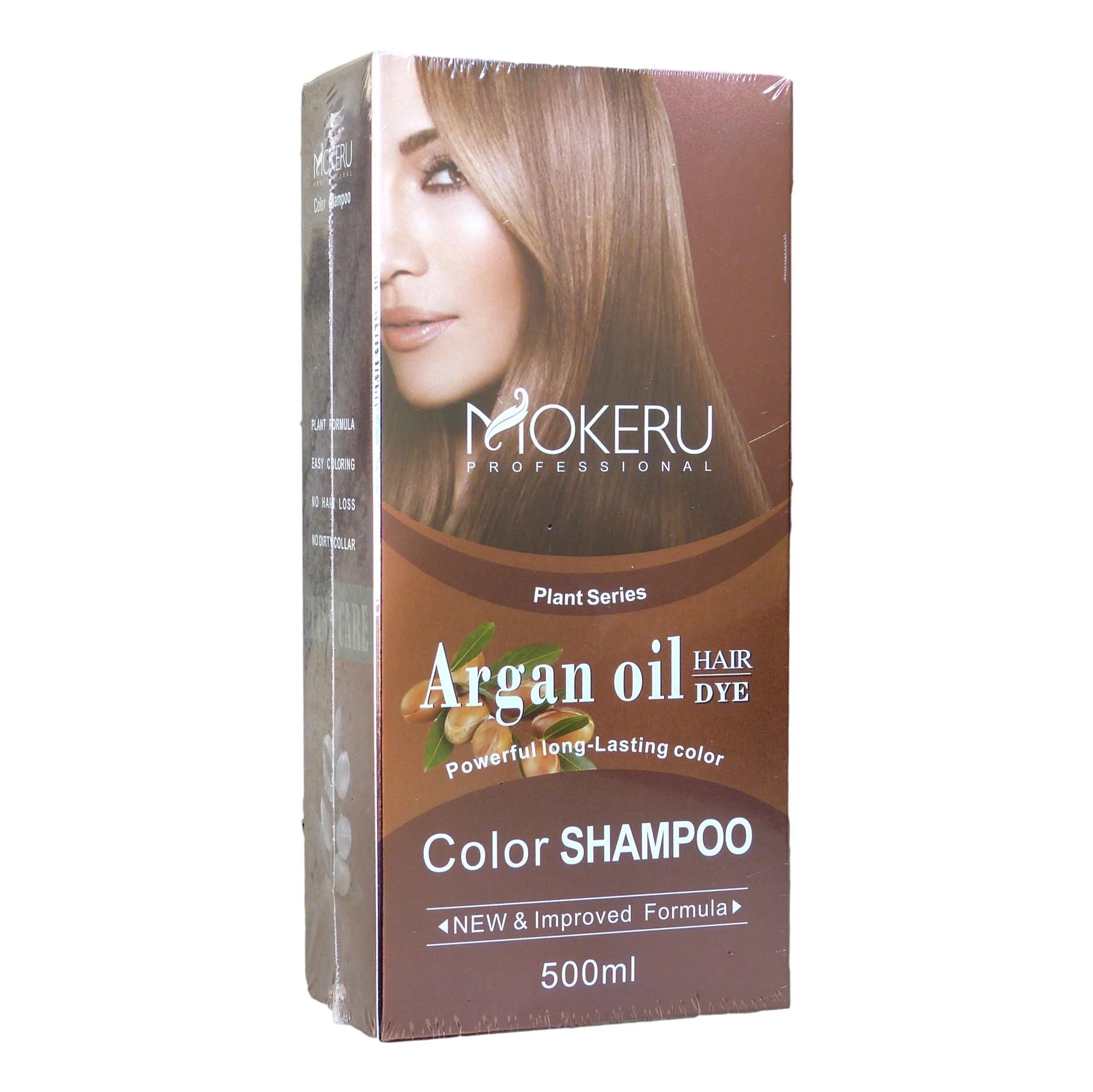 Mokeru Argan Oil Hair Dye Color Shampoo 500ml