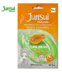 Junsui Natural Brightening Serum Sheet Mask Papaya Radiance 20g