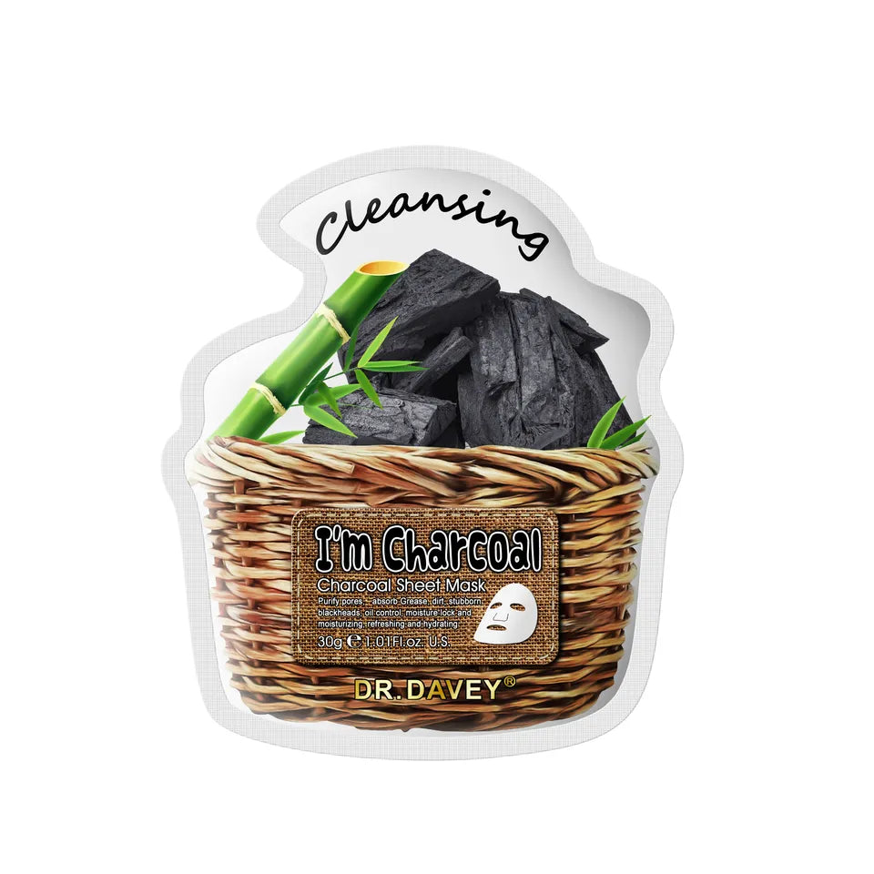 Dr.Davey Im Charcoal Cleansing Sheet Mask 30g