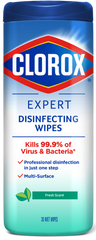 Clorox Expert Disinfecting Wipes Fresh Scent 30 wet wipes