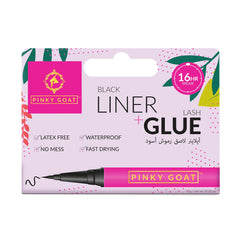 Pinky Goat 2-In-1 Black Liner & Lash Glue 1g