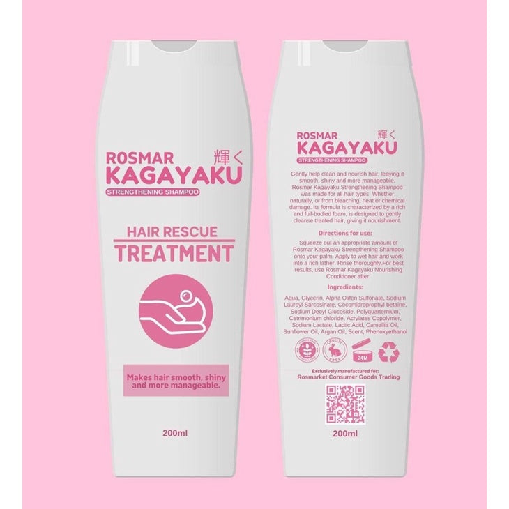 Rosmar Kagayaku Shampoo Hair Rescue Treatment 200ml