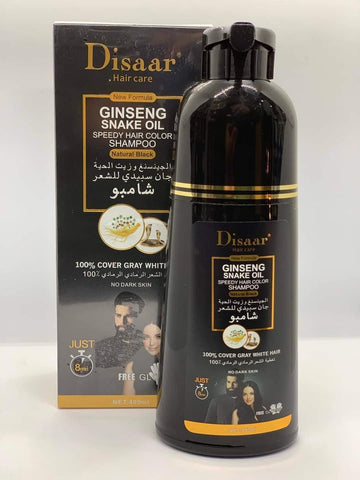 Disaar Hair Care Ginseng Snake Oil Speedy Hair Color Shampoo 400ml