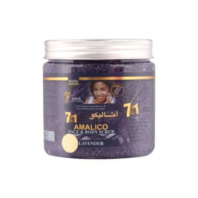 Amalico Face & Body Scrub 7 in 1 Lavender