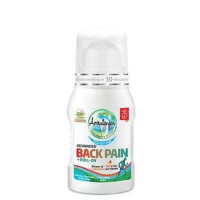 Amrutanjan Advanced Back Pain + Roll-On 50ml saffronskins 