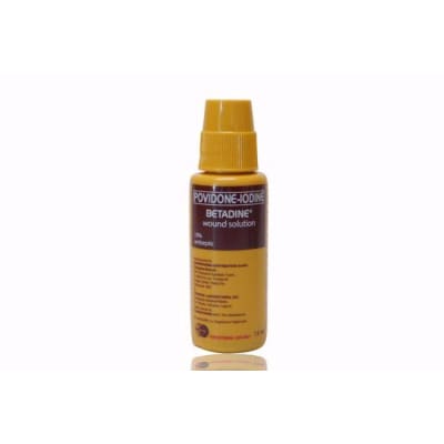 Betadine Povidone -Iodine Wound Solution 10% Antiseptic 15ml saffronskins.com 