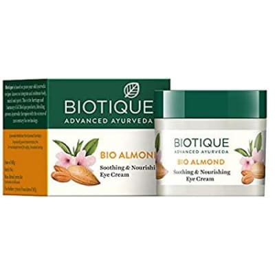 Biotique Bio Almond Soothing Eye Cream 15g saffronkart 