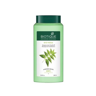Biotique Bio Neem Margosa Anti- Dandruff Shampoo & Conditioner 340ml saffronskins 
