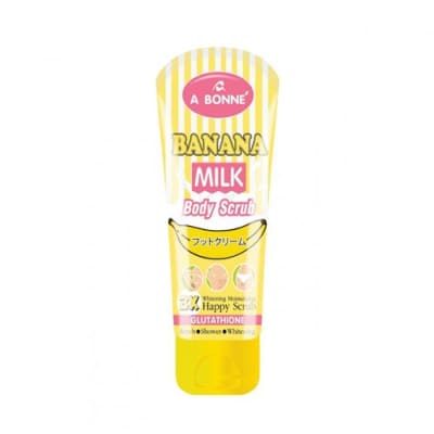 A Bonne Banana Milk Body Scrub 250gm saffronskins.com 