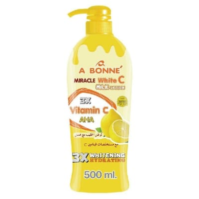 A Bonne Miracle White C Milk Lotion 500ml saffronskins.com 