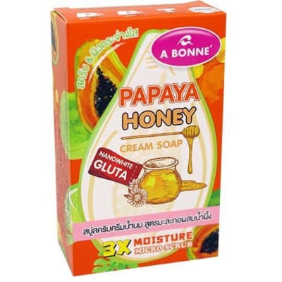 A Bonne Papaya Honey Cream Soap 90g
