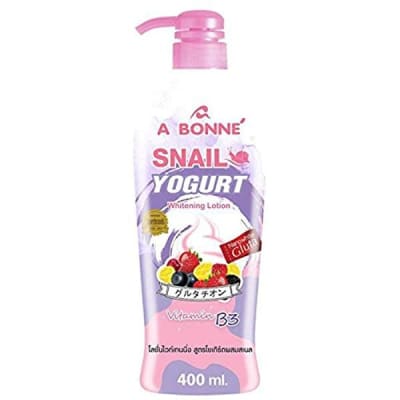 A Bonne Snail Yogurt Whitening Lotion 400ml saffronskins.com 