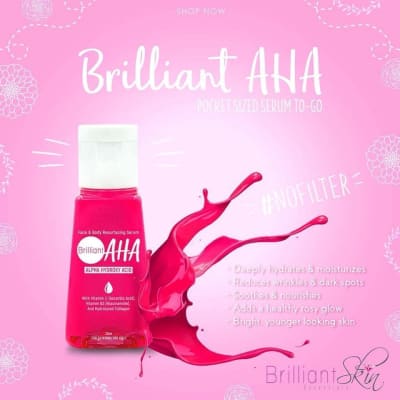 Brilliant Aha Alpha Hydroxy Acid 30ml saffronskins.com™ 