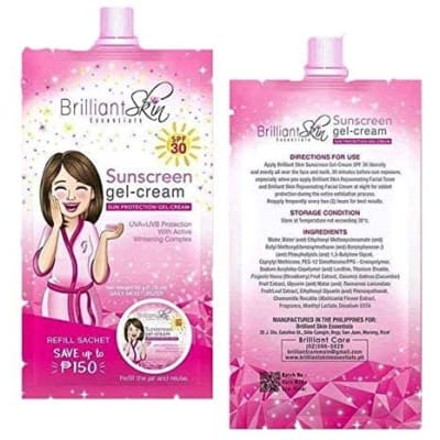 Brilliant Skin Sunscreen Gel Cream Spf30 saffronskins.com™ 