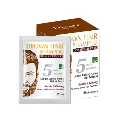 Brown Hair Shampoo Disaar Hair Care 25mlx10pcs