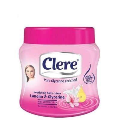 Clere Body Cream With Lanolin & Glycerin 500ml saffronskins.com 