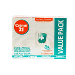 Creme 21 Antibacterial Moisturising Cream Soap 3x125gm saffronskins.com 
