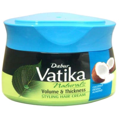 Dabur Vatika Naturals Volume & Thickness Styling Hair Cream Hair Cream (140 ml) saffronskins 