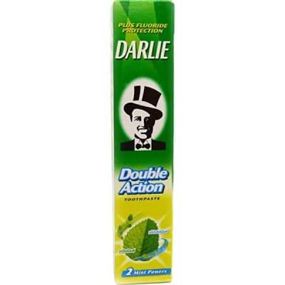 Darlie Double Action 2 Mint Powers (Spearmint and Peppermint) Fluoride Toothpaste 200g (7 oz) by Darlie saffronskins.com 