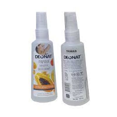 DeoNat Papaya Mineral Deodorant Spray Extra Brightening 