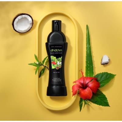 Dhathri Hair Care Plus Herbal Oil 100ml saffronskins 