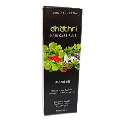 Dhathri Hair Care Plus Herbal Oil 100ml saffronskins 