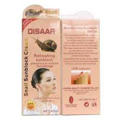 Disaar Refreshing Snail Sunblock Cream SPF90 PA++ 40ml