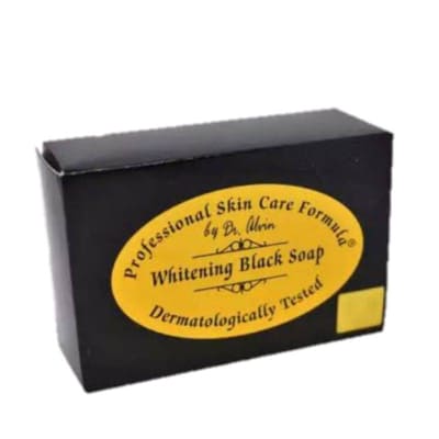 Dr Alvin Whitening Black Soap saffronskins.com 