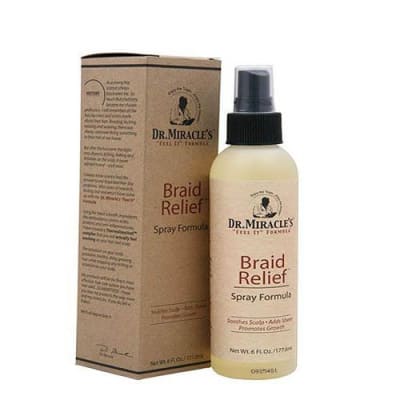 Dr. Miracles Braid Relief Spray Formula 177ml saffronskins.com 