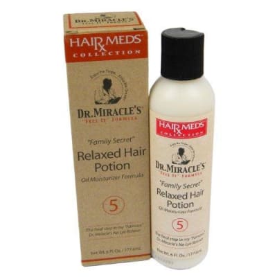 Dr. Miracles Relaxed Hair Potion 5 Oil Moisturizer Formula 177ml saffronskins.com 