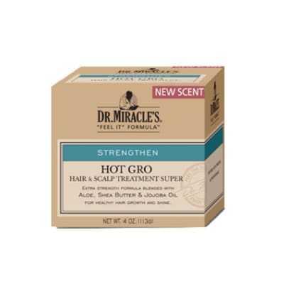 Dr. Miracles Strengthen Hot Gro Hair & Scalp Treatment 113gm saffronskins.com 