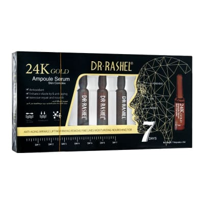 DR.RASHEL 24K Gold Ampule Serum Skin Complex 2ml*7Ampoules