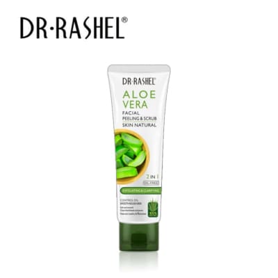 DR.Rashel Aloe Vera Facial Peeling & Scrub 2 In 1 100g saffronskins.com™ 