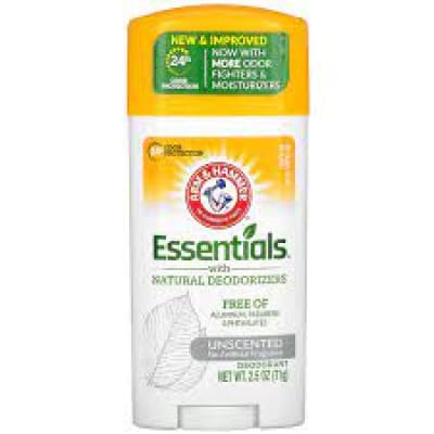 Essentials Natural Deodorant Unscented 71gm saffronskins.com™ 