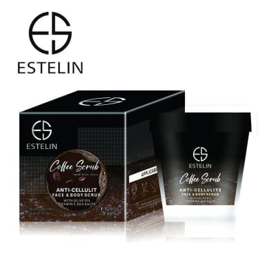Estelin Coffee Body And Facial Scrub With Olive Oil And 